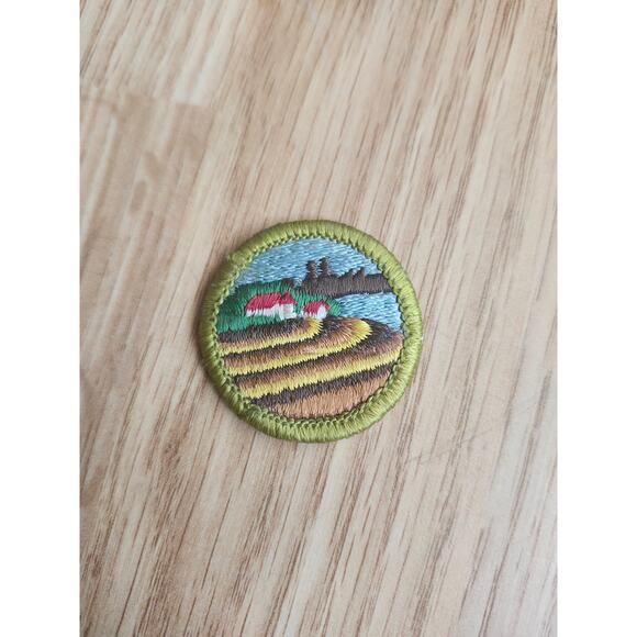 Vintage BSA Boy Scouts of America Farm Mechanics Merit Badge Patch Agriculture - Picture 1 of 3